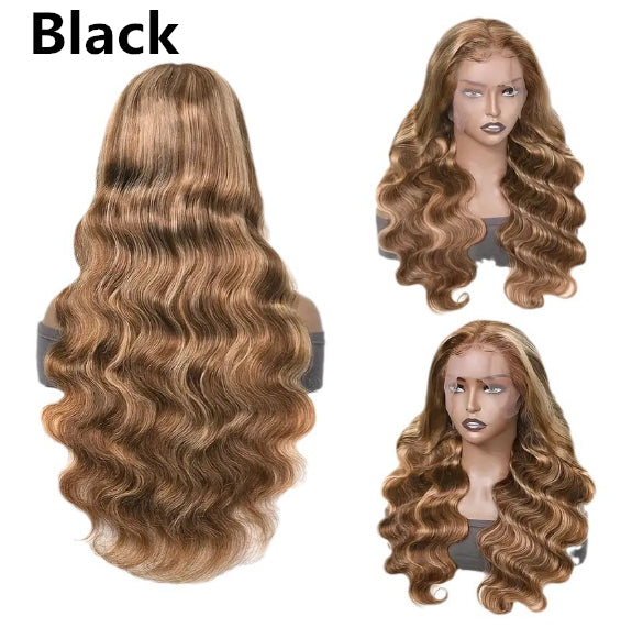 Front Lace Wig Medium Large Wave Long Curly Hair Full-head Wig Style